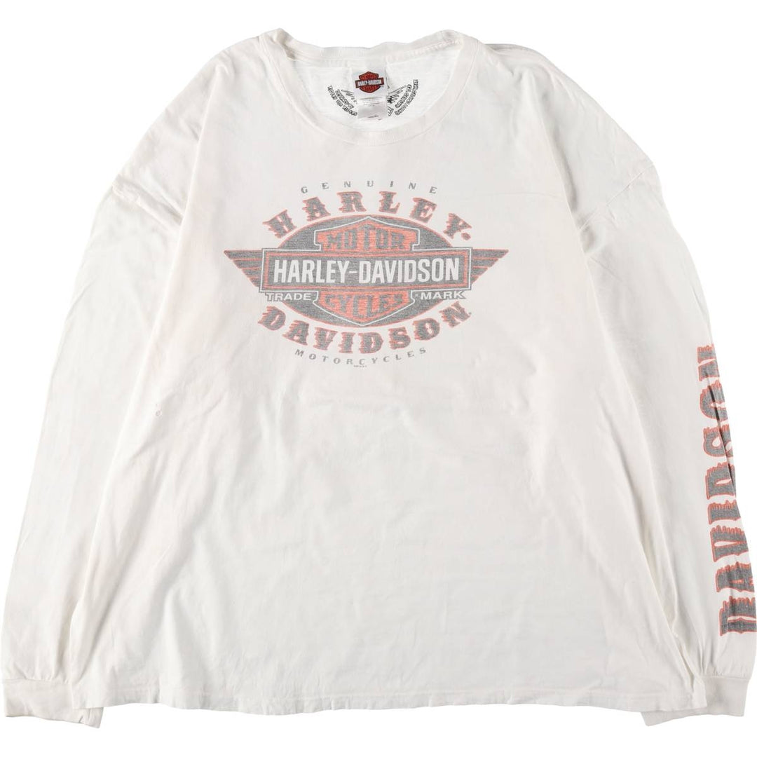 Big size Harley-Davidson long T-shirt, men's XXXL equivalent / eaa509406