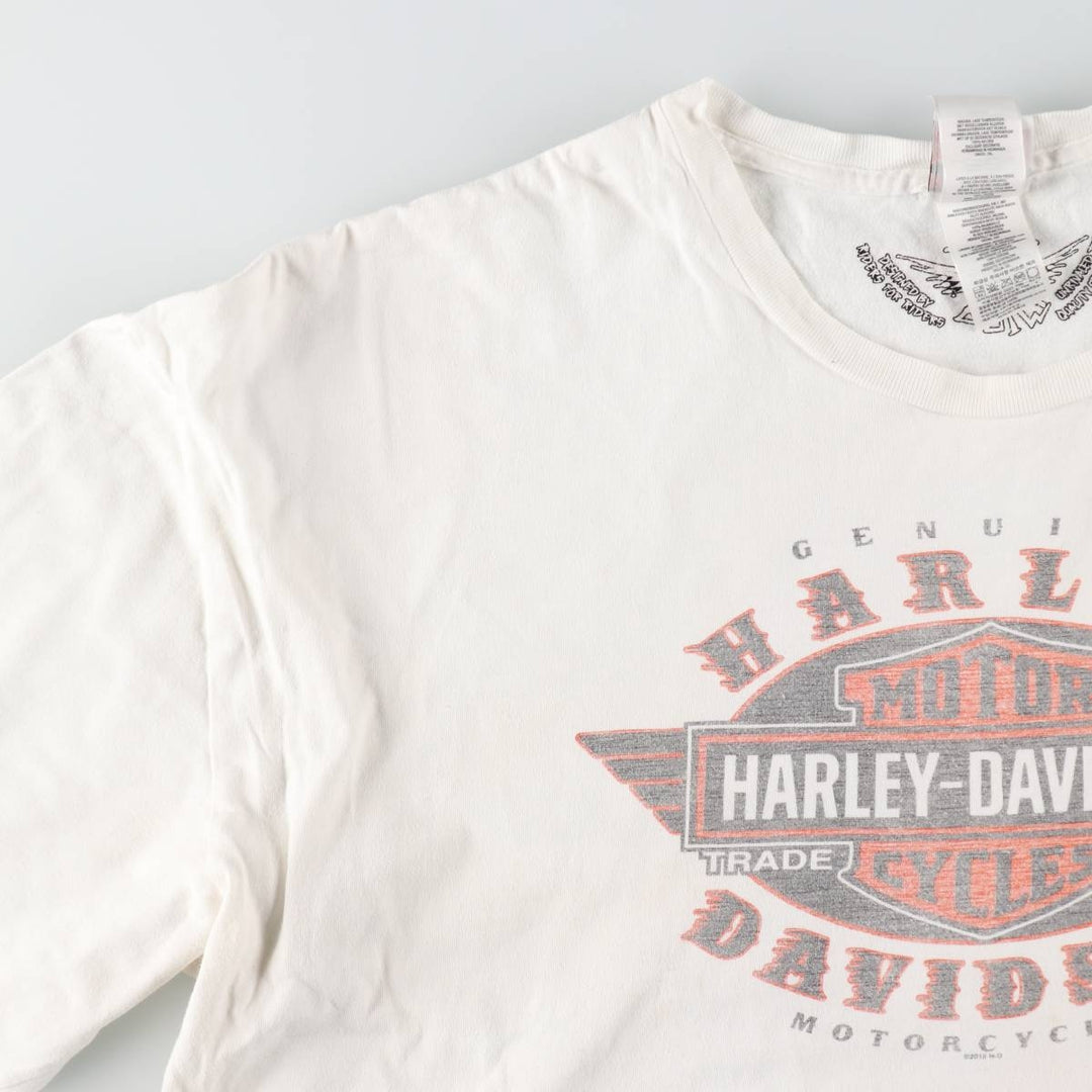 Big size Harley-Davidson long T-shirt, men's XXXL equivalent / eaa509406