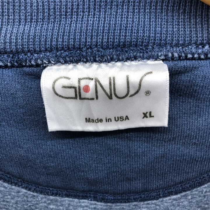 GENUS Print College Sweatshirt Trainer Made in USA Men's XL /eaa509417