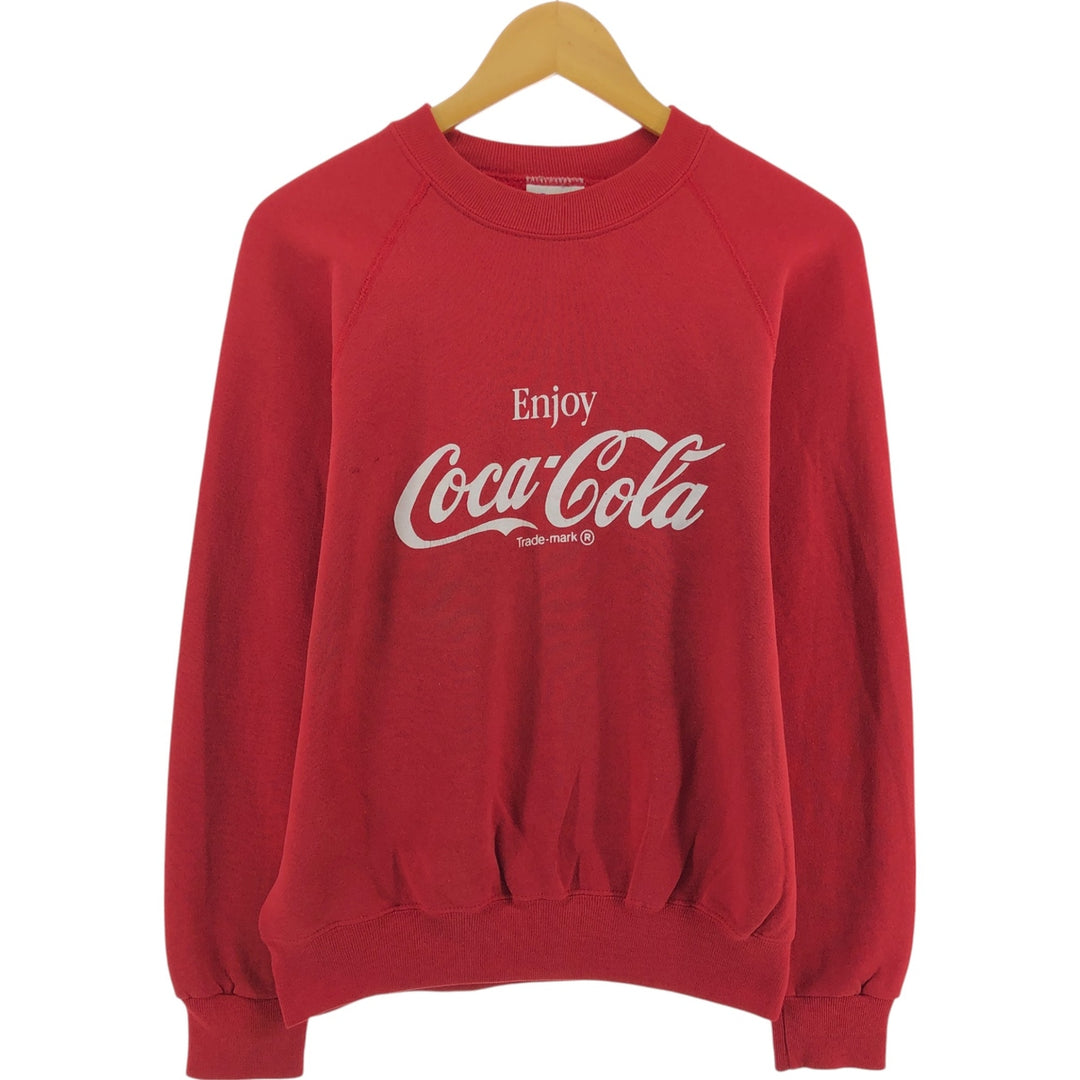 90'S SANTEE SWEATS COCA-COLA Coca-Cola Advertising Sweatshirt Trainer Made in USA Men's L size /eaa509430