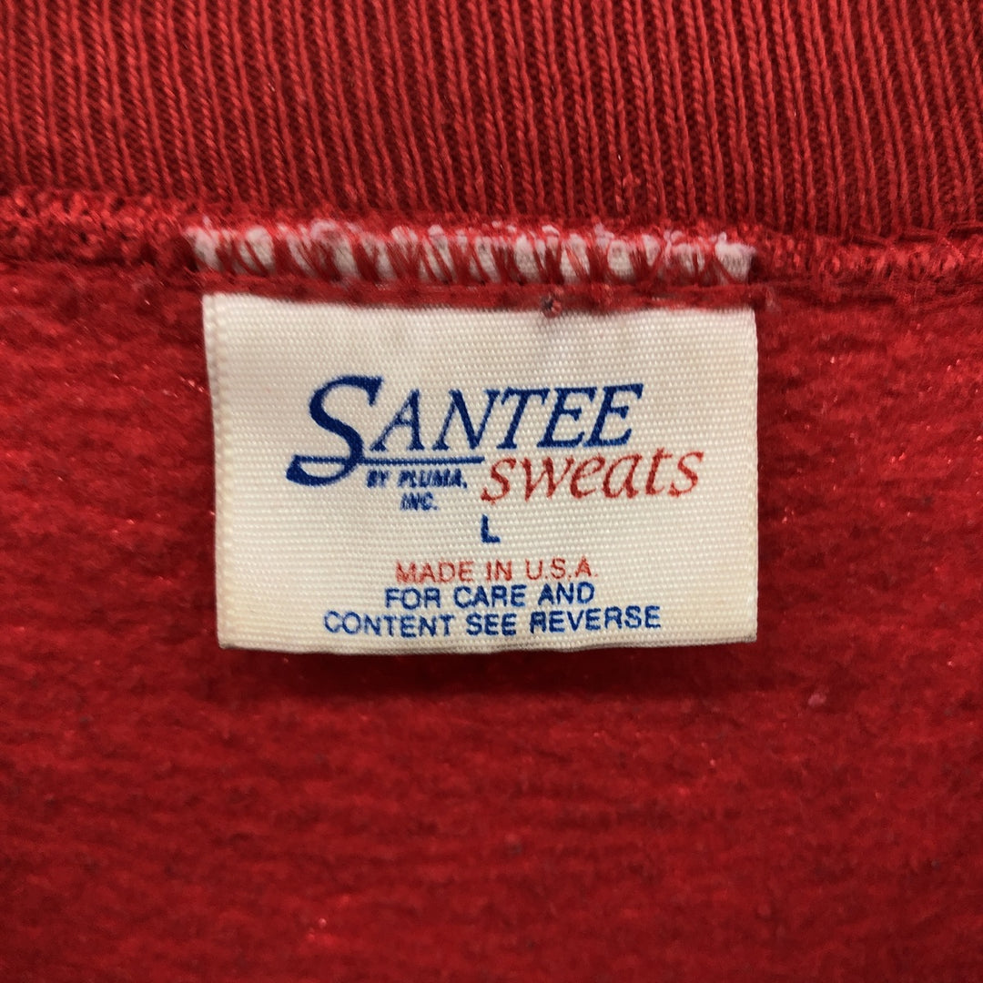 90'S SANTEE SWEATS COCA-COLA Coca-Cola Advertising Sweatshirt Trainer Made in USA Men's L size /eaa509430