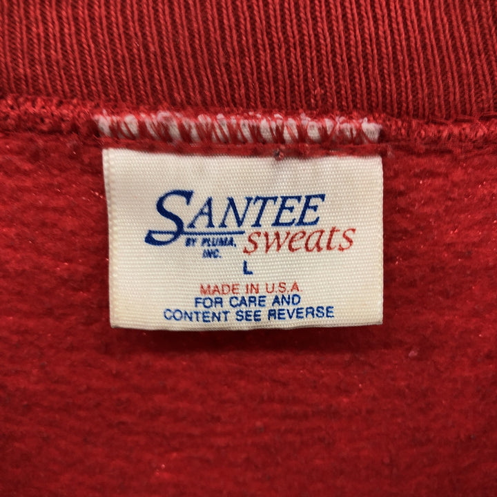 90'S SANTEE SWEATS COCA-COLA Coca-Cola Advertising Sweatshirt Trainer Made in USA Men's L size /eaa509430