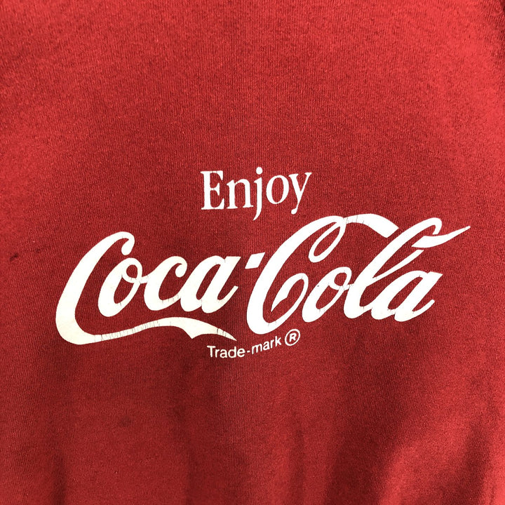 90'S SANTEE SWEATS COCA-COLA Coca-Cola Advertising Sweatshirt Trainer Made in USA Men's L size /eaa509430