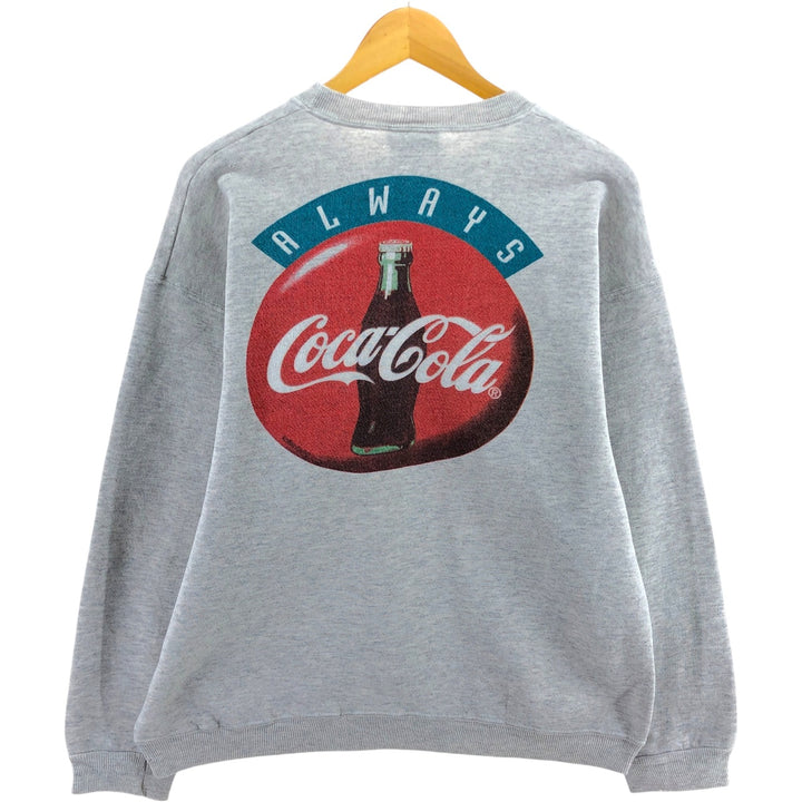 Hanes COCA-COLA Advertising Sweatshirt, Made in USA, Men's L size / eaa509436