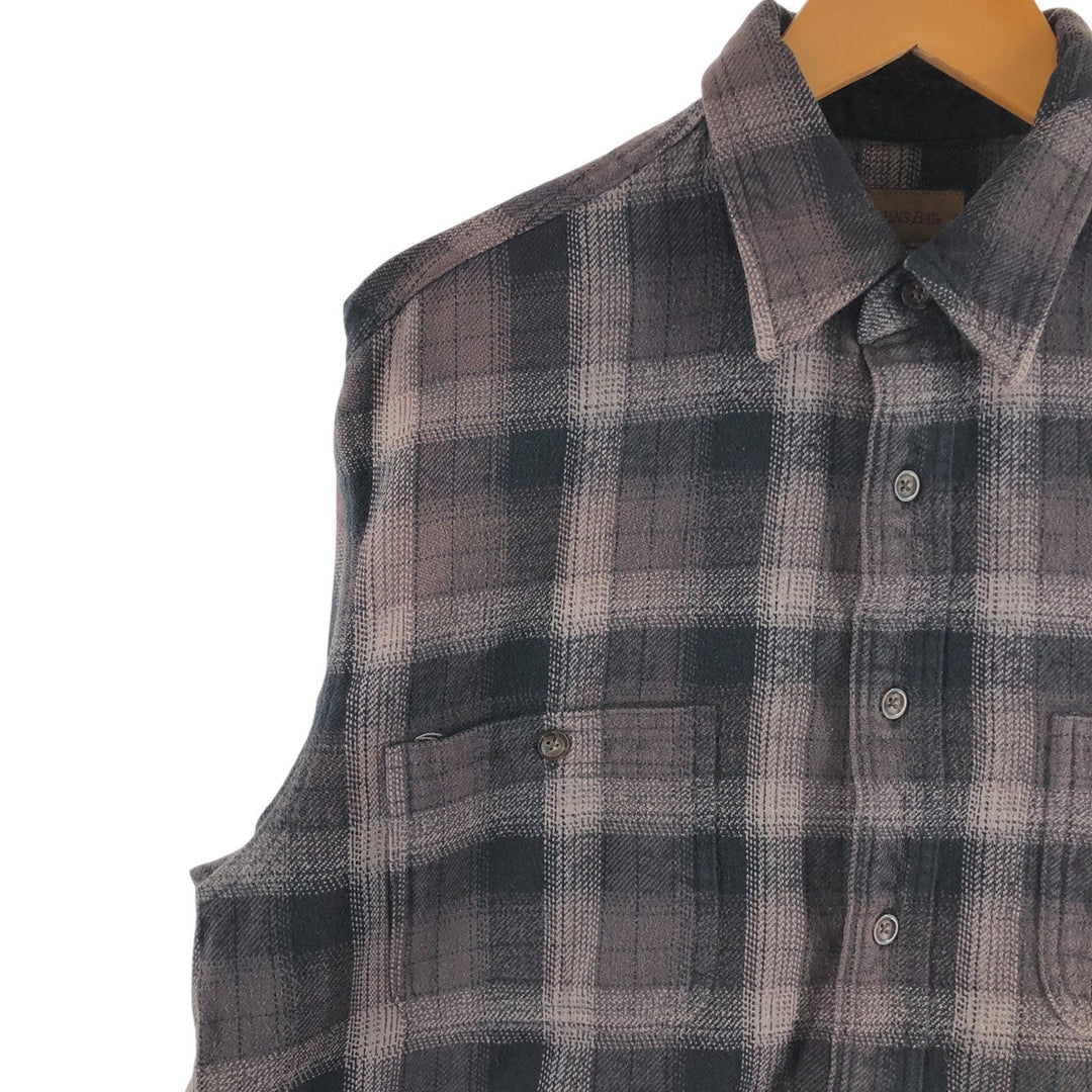 ST JOHN'S BAY Long Sleeve Flannel Check Shirt Men's M Size /eaa509454