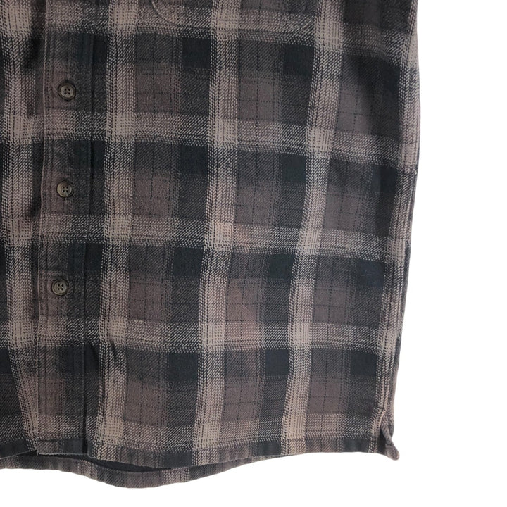 ST JOHN'S BAY Long Sleeve Flannel Check Shirt Men's M Size /eaa509454