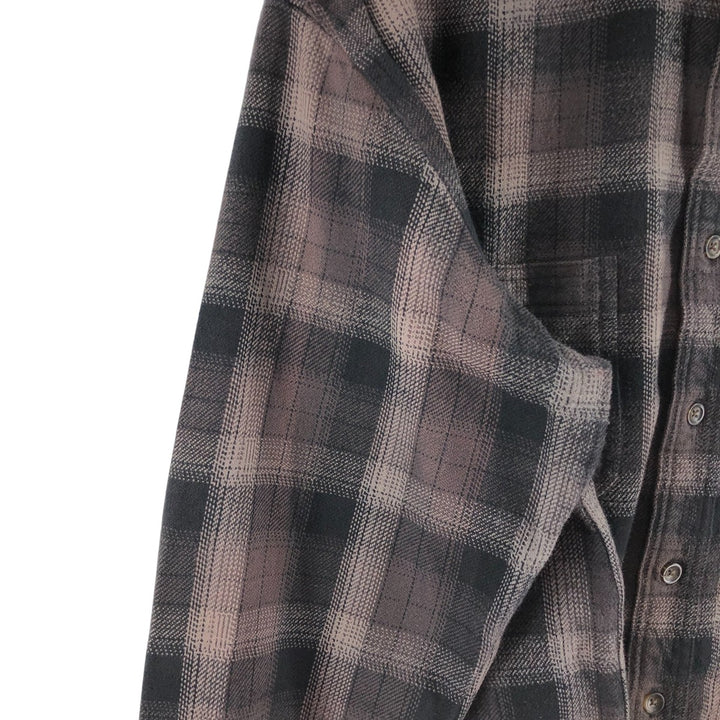 ST JOHN'S BAY Long Sleeve Flannel Check Shirt Men's M Size /eaa509454