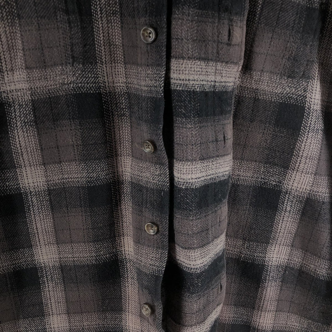 ST JOHN'S BAY Long Sleeve Flannel Check Shirt Men's M Size /eaa509454