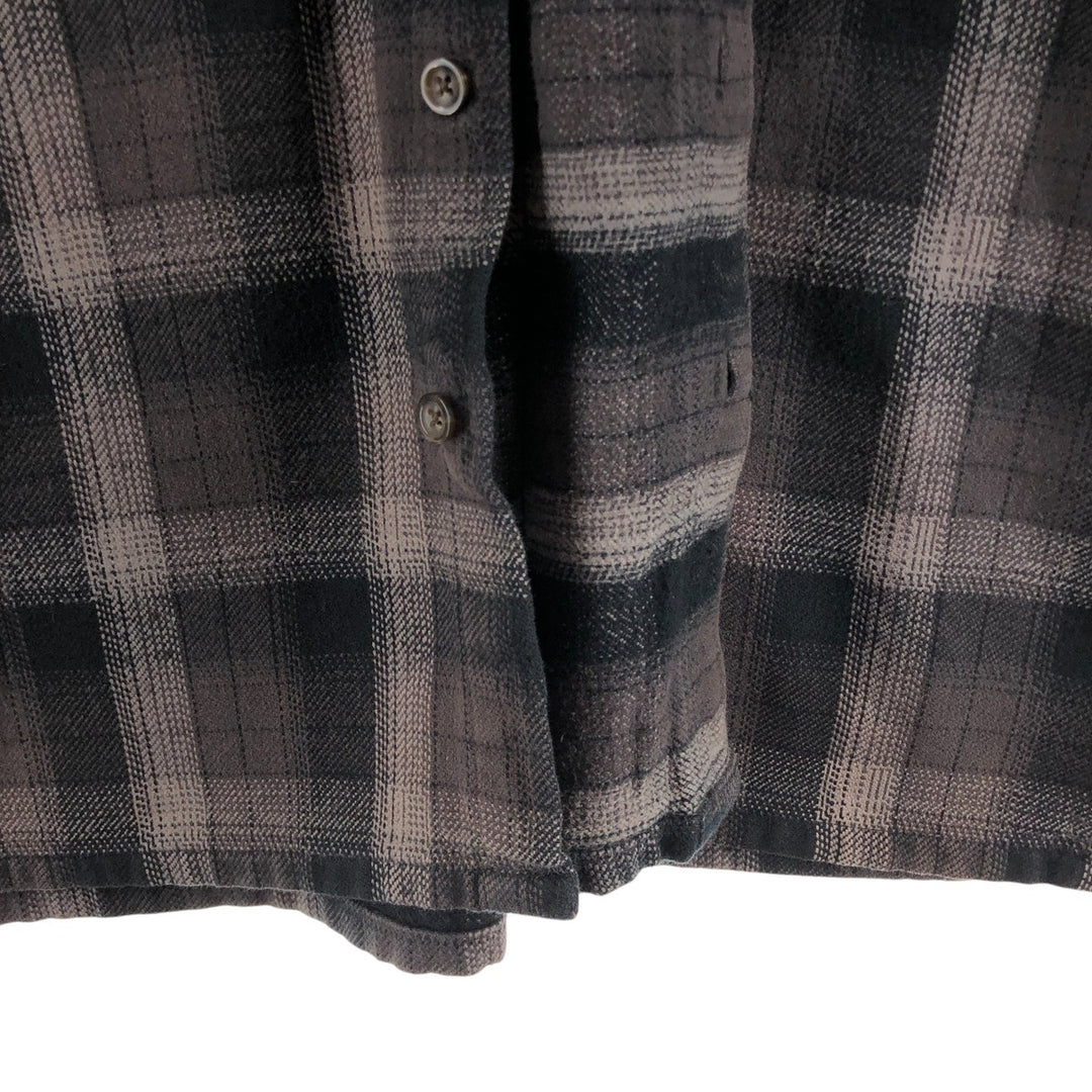 ST JOHN'S BAY Long Sleeve Flannel Check Shirt Men's M Size /eaa509454