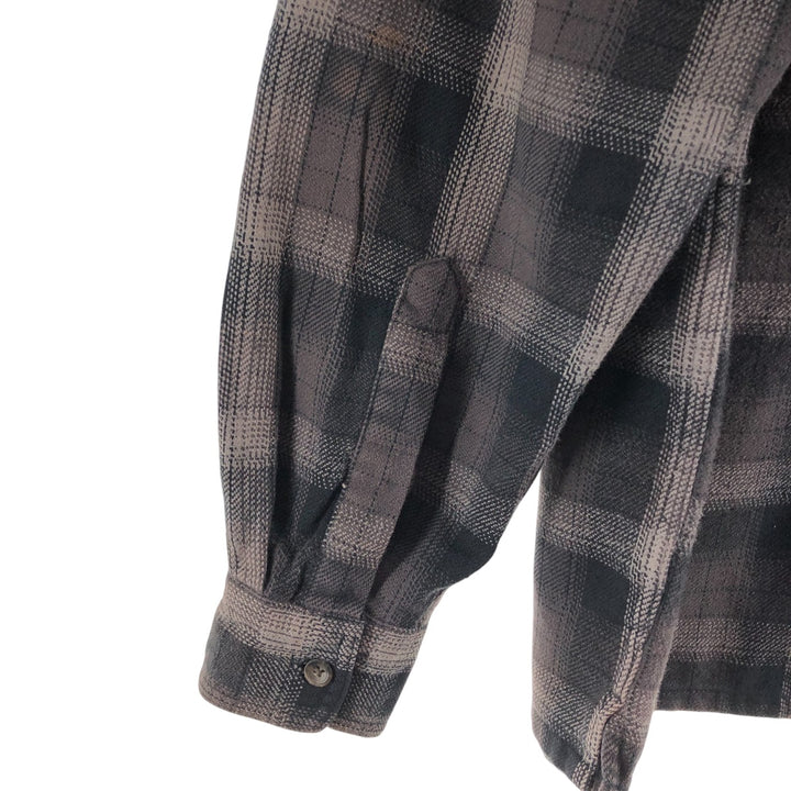 ST JOHN'S BAY Long Sleeve Flannel Check Shirt Men's M Size /eaa509454