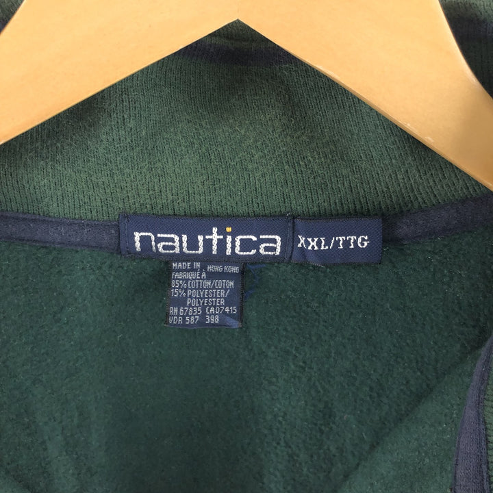 90'S NAUTICA Half-Zip Sweatshirt, Men's XXL, Vintage / eaa509459