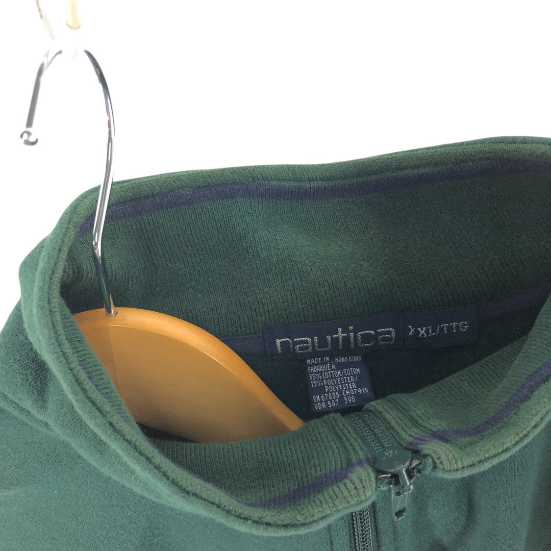 90'S NAUTICA Half-Zip Sweatshirt, Men's XXL, Vintage / eaa509459