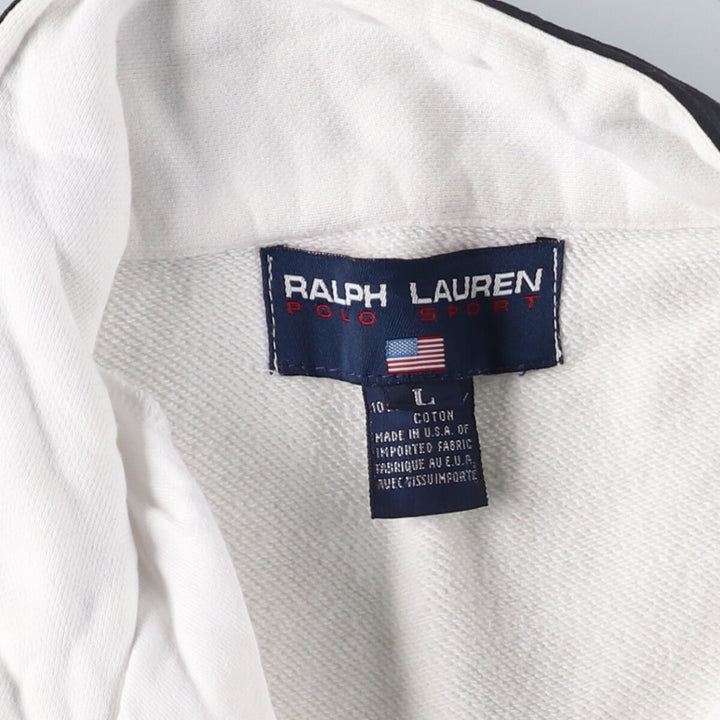 Ralph Lauren POLO SPORT Half-zip sweatshirt, made in the USA, size L for men / eaa509464