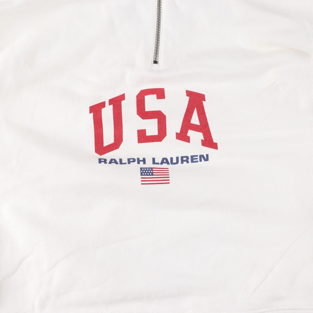 Ralph Lauren POLO SPORT Half-zip sweatshirt, made in the USA, size L for men / eaa509464