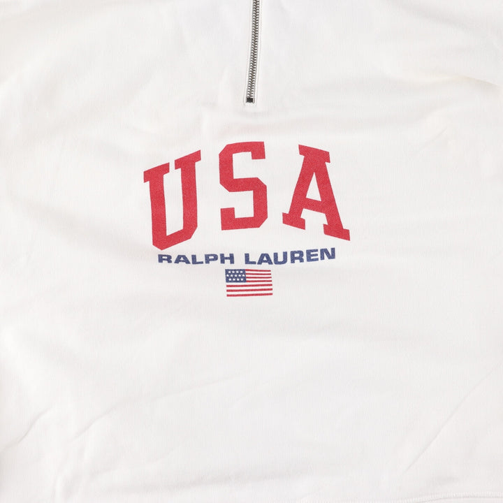 Ralph Lauren POLO SPORT Half-zip sweatshirt, made in the USA, size L for men / eaa509464