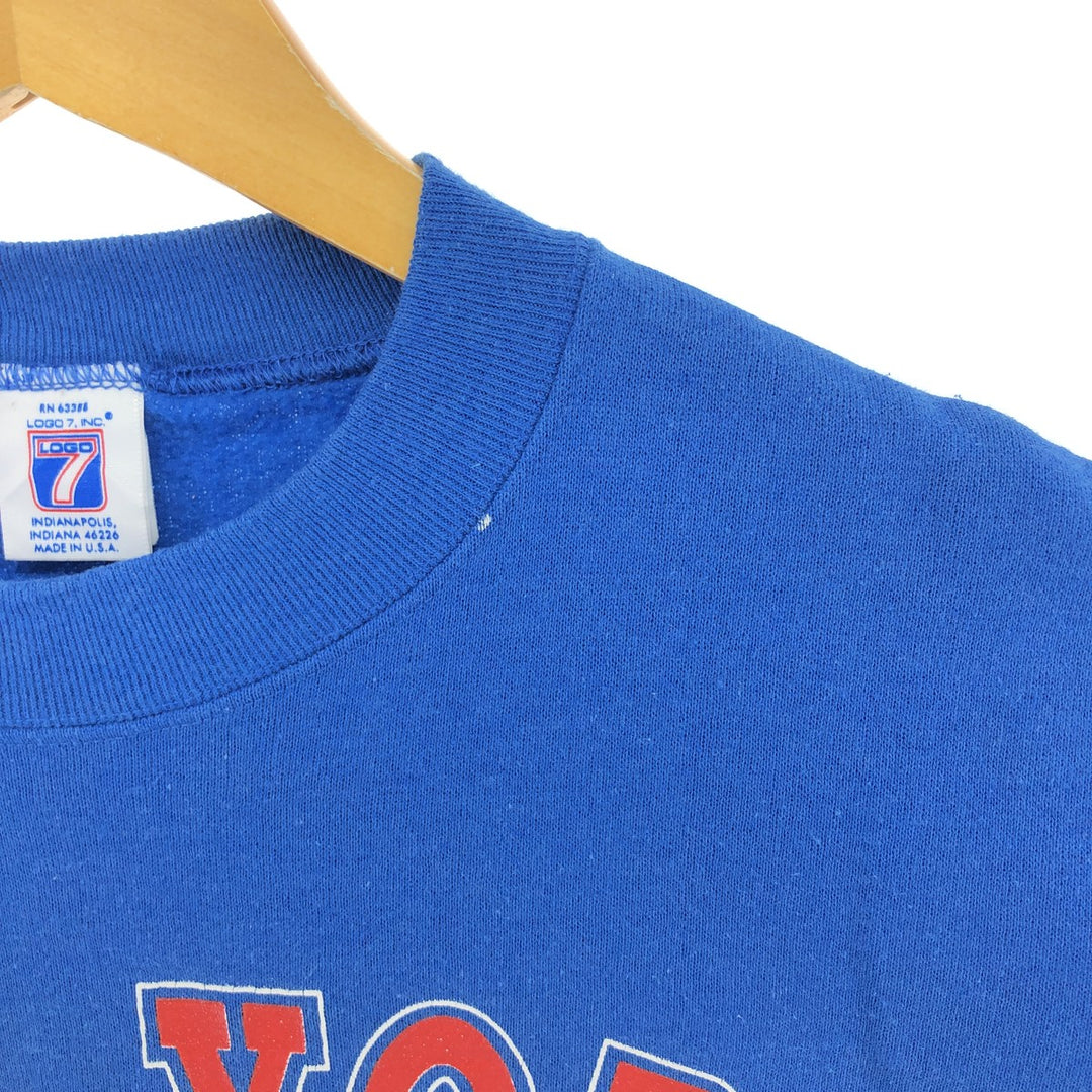 90'S LOGO7 New York Rangers printed sweatshirt, made in USA, men's size M, vintage / eaa509489