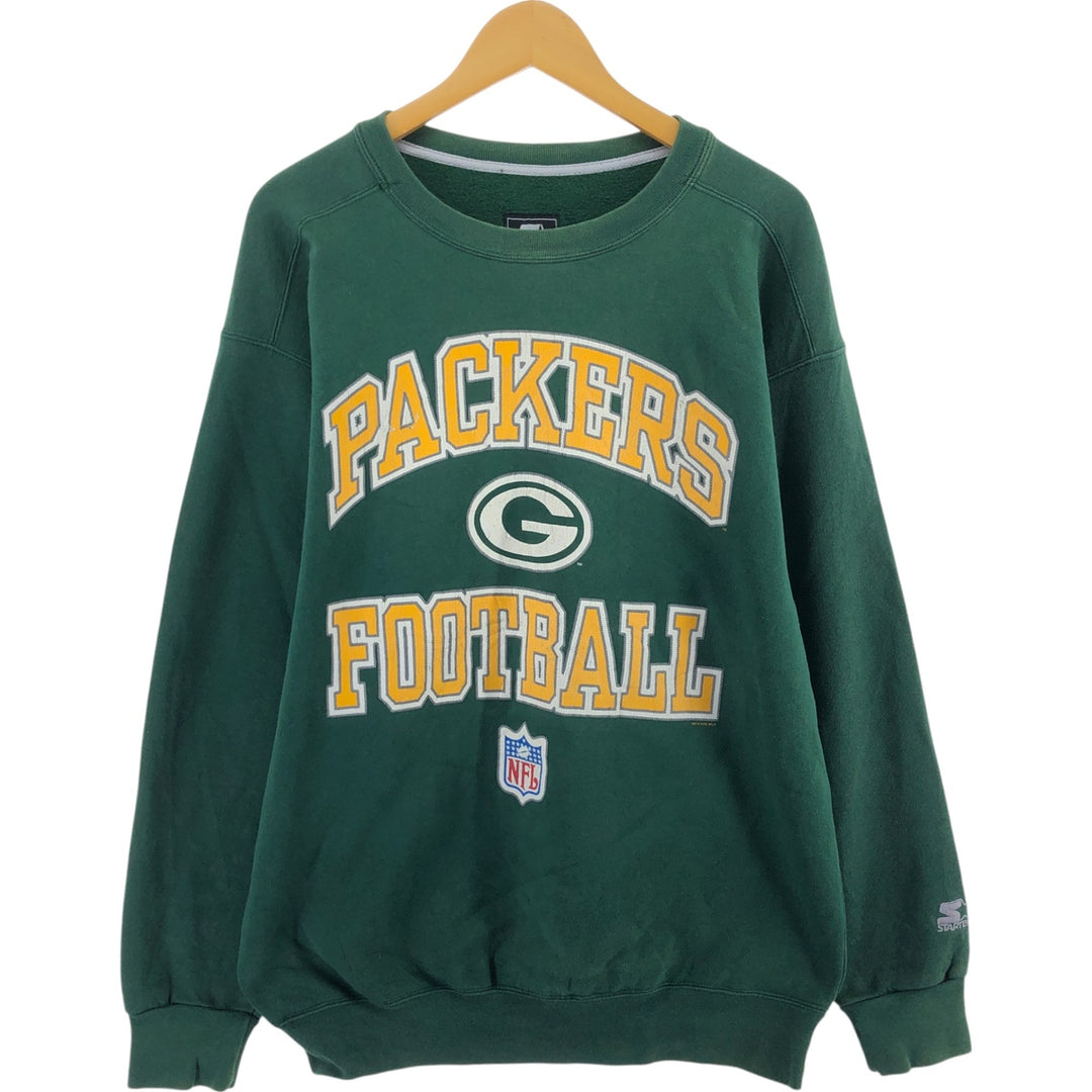 90'S Starter Green Bay Packers Sweatshirt, Made in USA, Men's L size, Vintage /eaa509490