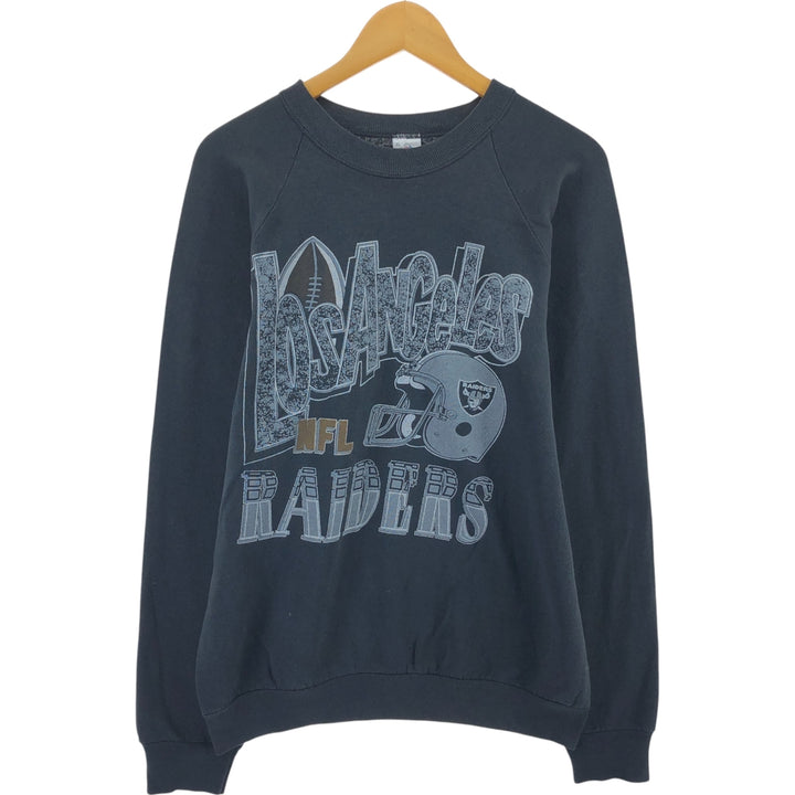 90'S Fruit of the Loom Los Angeles Raiders Logo Sweatshirt, Made in USA, Men's M, Vintage /eaa509496