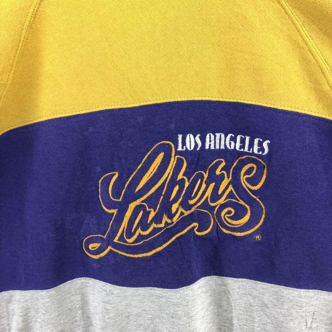 90'S NUTMEG NBA Los Angeles Lakers Sweatshirt, Made in USA, Men's L size, Vintage /eaa509497