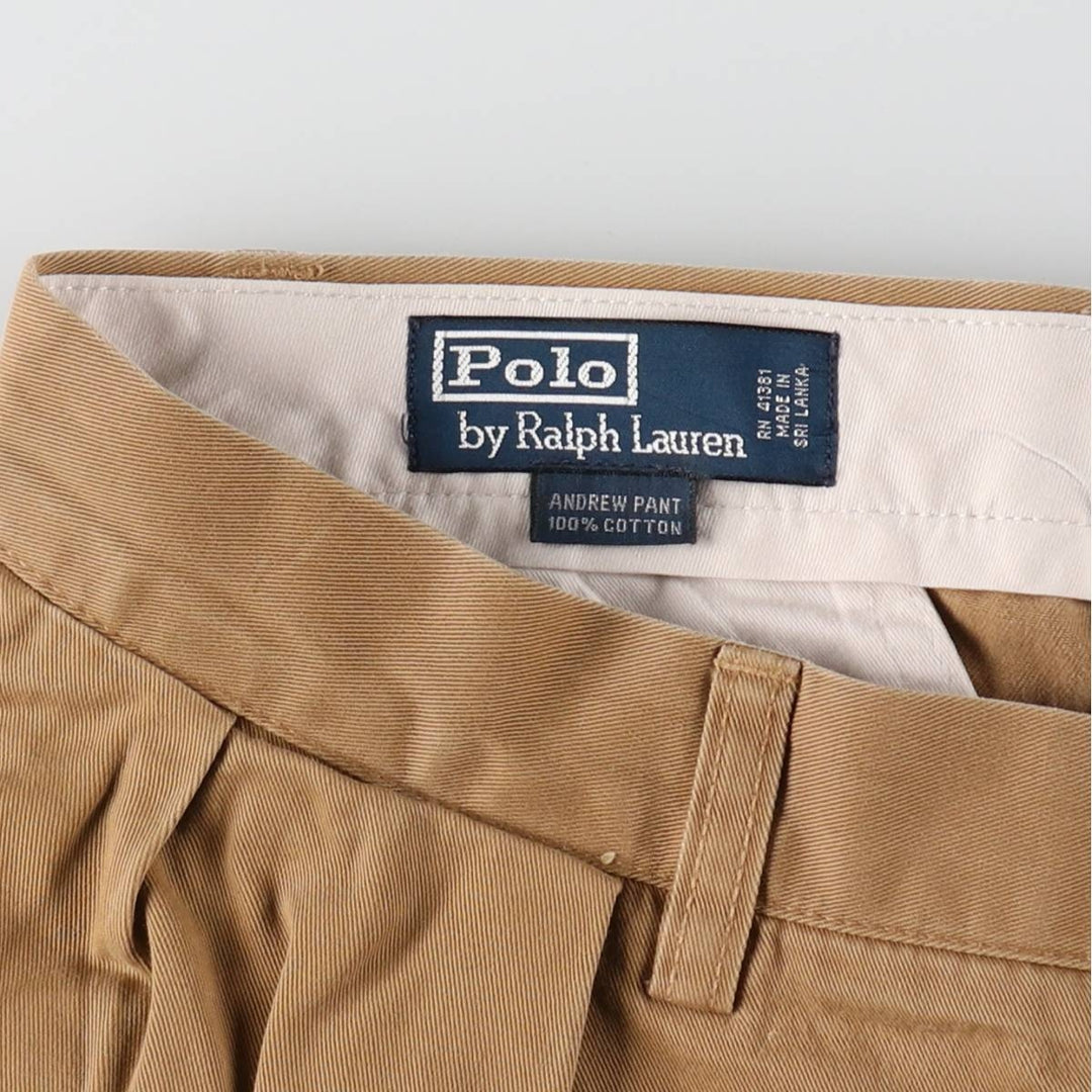 Ralph Lauren POLO by Ralph Lauren ANDRWE PANT Two-pleat chino pants for men, W33 equivalent / eaa509536