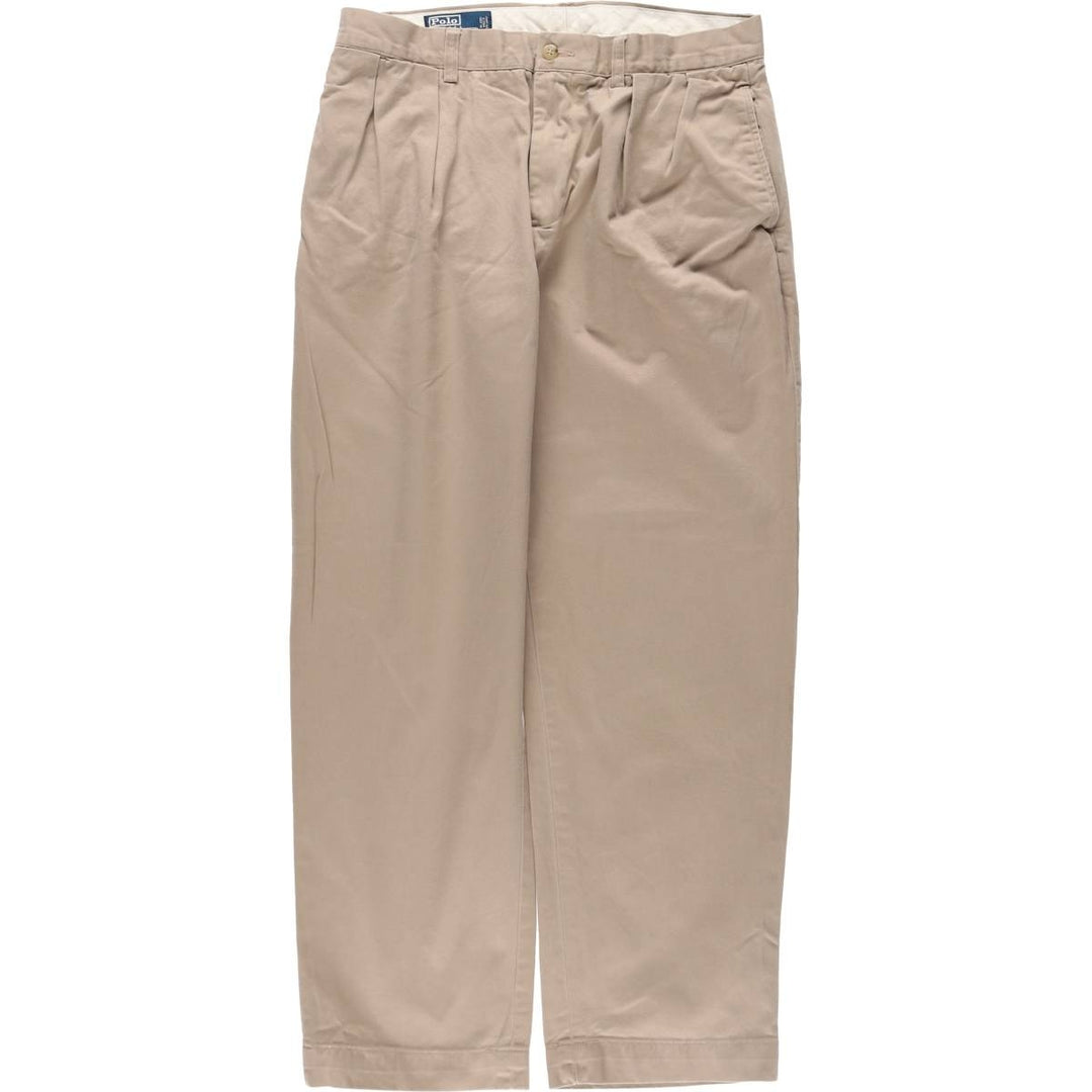 Ralph Lauren POLO by Ralph Lauren ETHAN PANT Two-pleat chino pants for men, size W33 / eaa509544