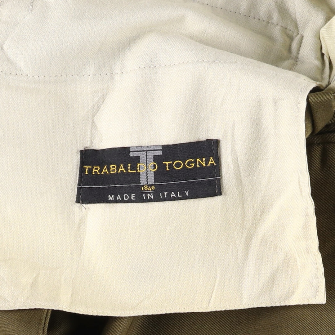 TRABALDO TOGNA Three-pleat wool pants, slacks, made in the USA, men's size W32 equivalent / eaa509556