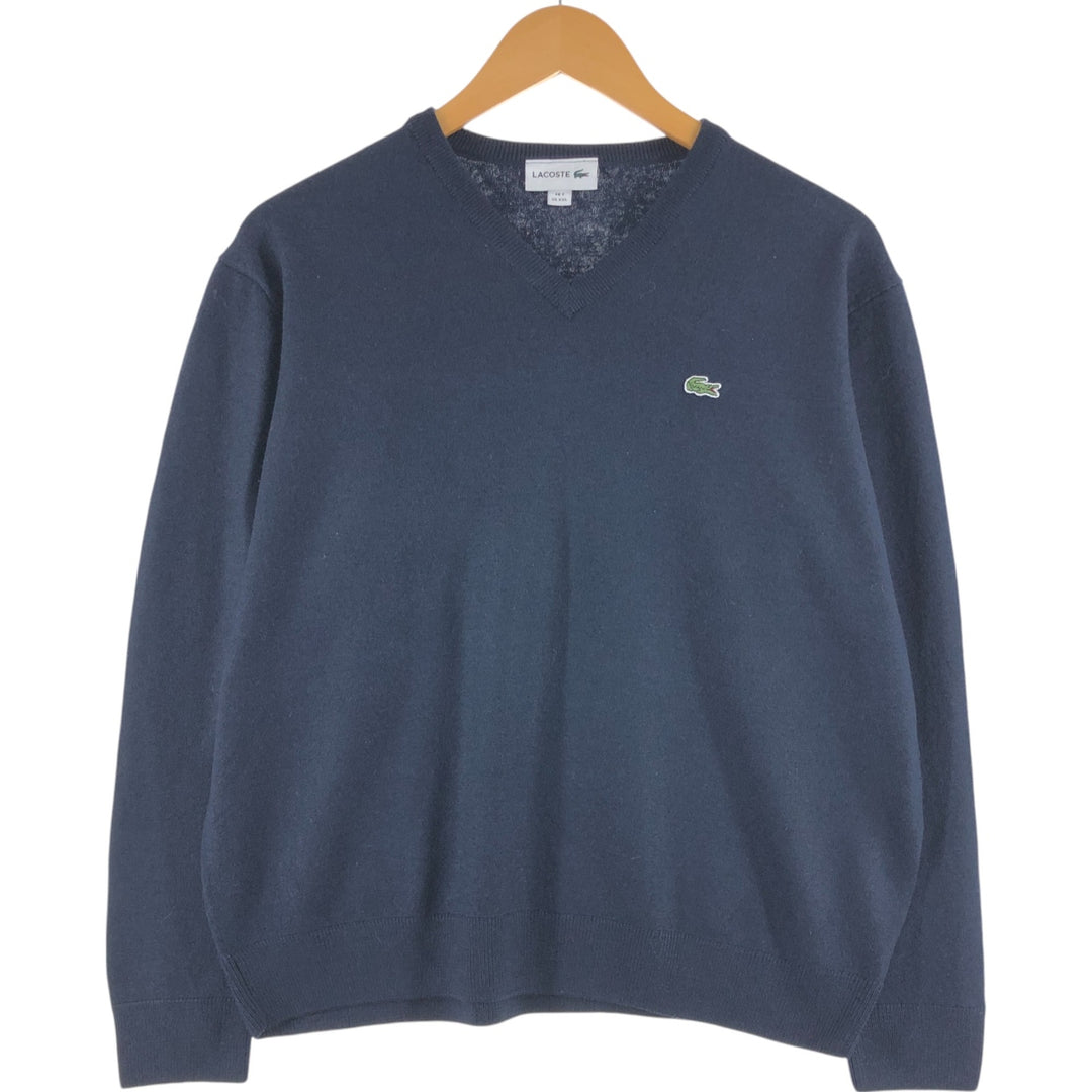 Lacoste LACOSTE V-neck acrylic x wool knit sweater Men's XL size / eaa509576