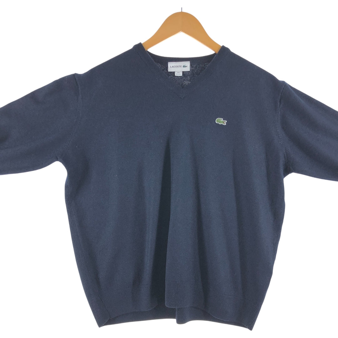 Lacoste LACOSTE V-neck acrylic x wool knit sweater Men's XL size / eaa509576