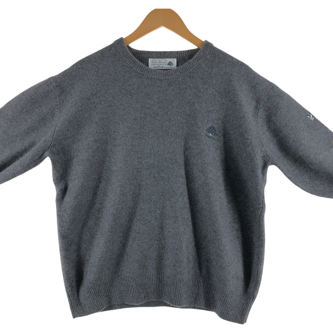 Lyle and Scott Keith Maxwell wool knit sweater for men, size L / eaa509582