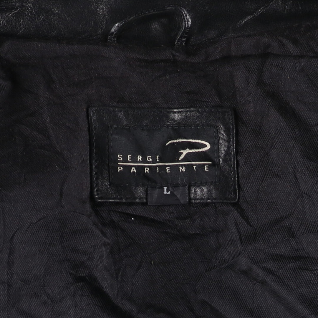 SERGE PARIENTE Faux Leather Jacket Men's Size L /eaa509626