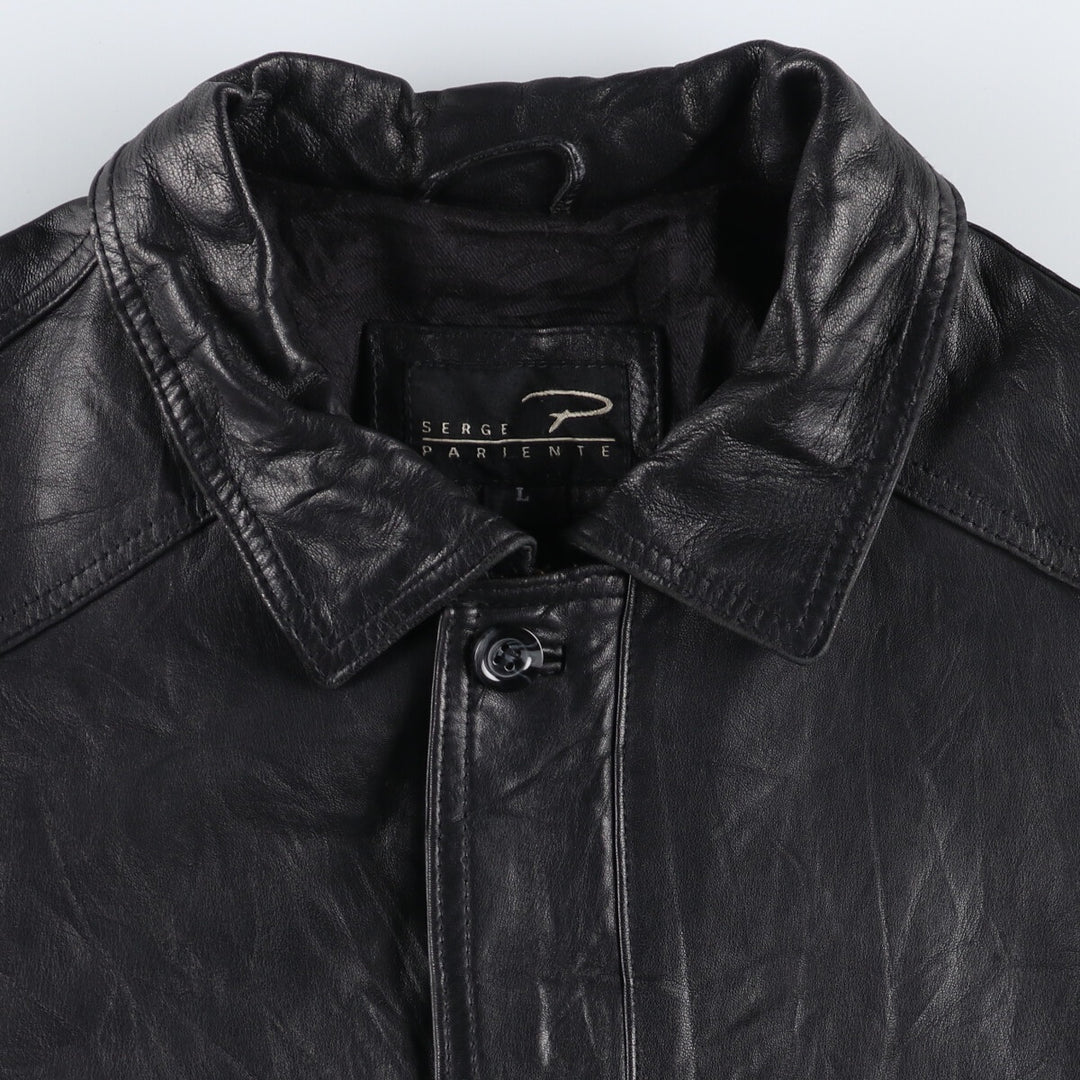 SERGE PARIENTE Faux Leather Jacket Men's Size L /eaa509626