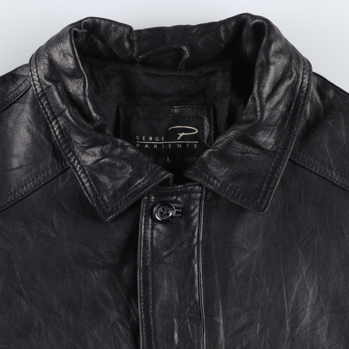 SERGE PARIENTE Faux Leather Jacket Men's Size L /eaa509626
