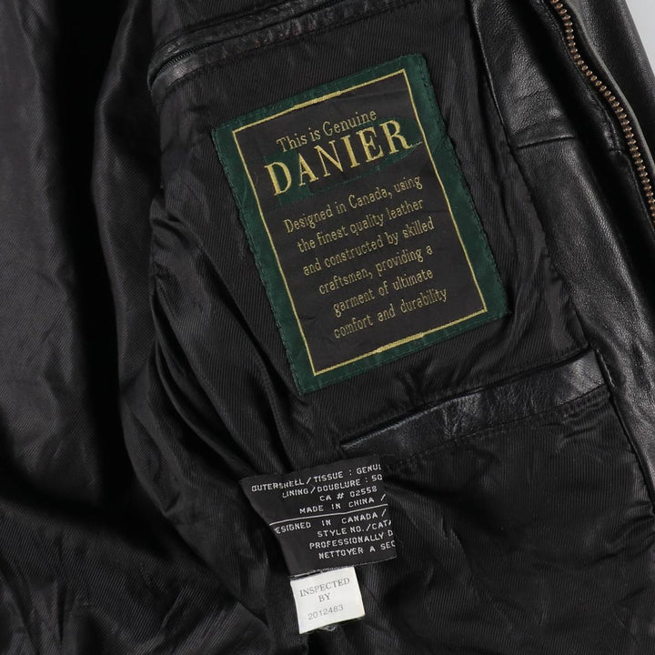 DANIER Leather Blouson Type Men's Size L /eaa509627