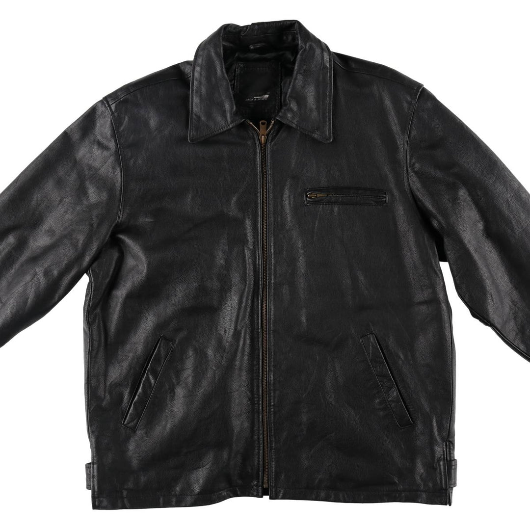 JACK and JONES Leather blouson type Men's size L /eaa509633