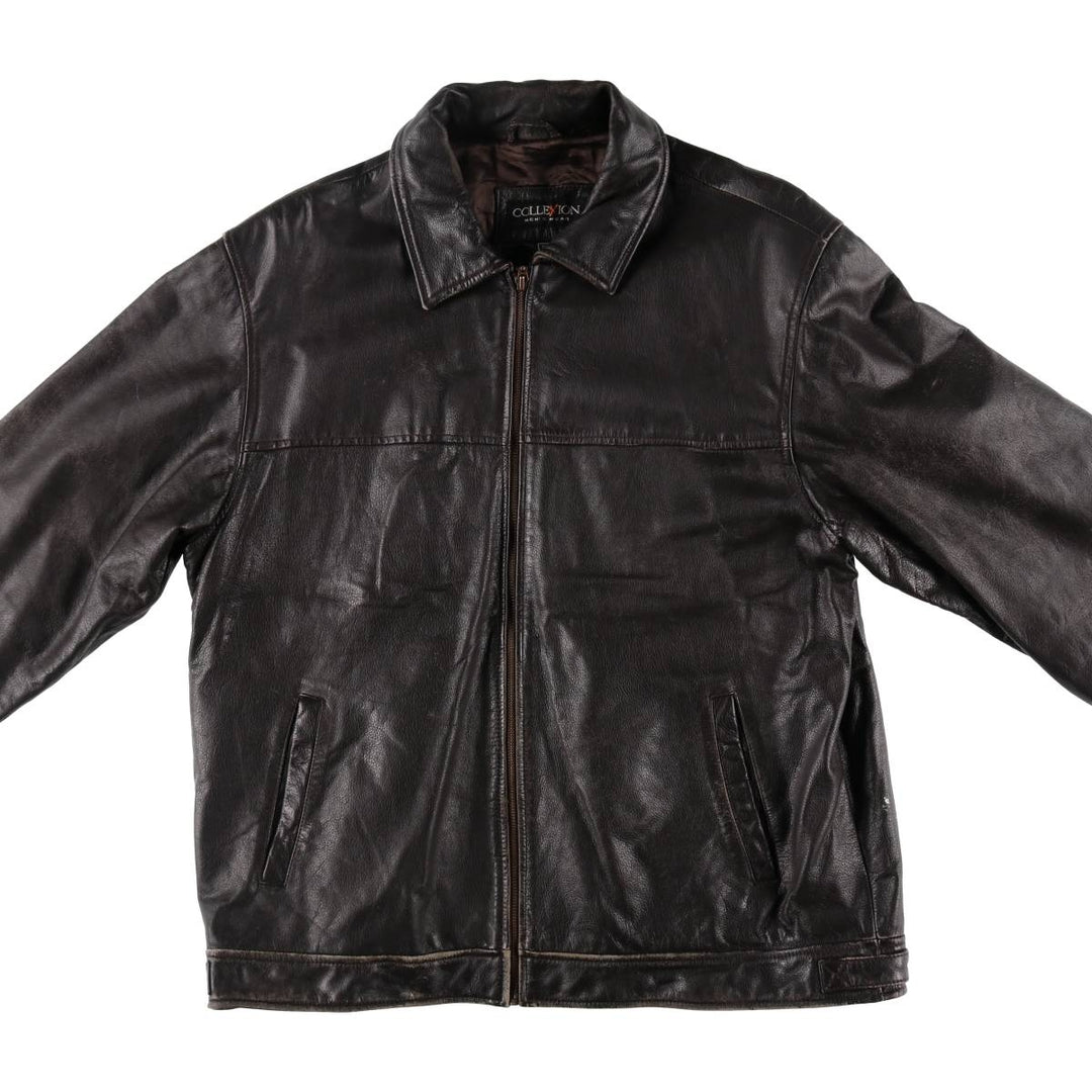 COLLEXION Leather Blouson Type Men's XL equivalent /eaa509636