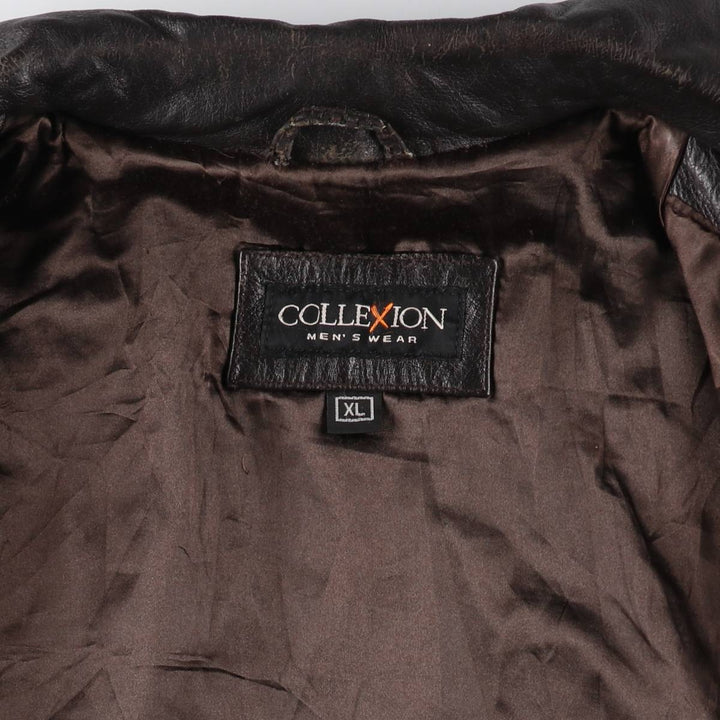 COLLEXION Leather Blouson Type Men's XL equivalent /eaa509636