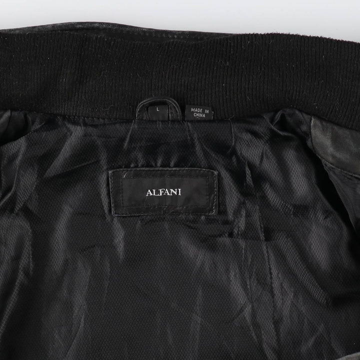 ALFANI Leather Blouson Type Men's Size L /eaa509639