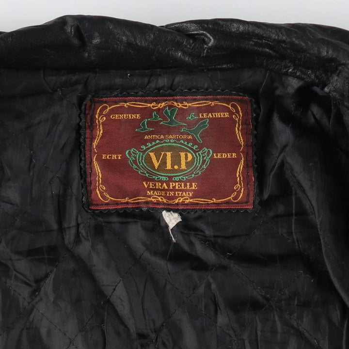 VI.P Faux Leather Jacket Made in Italy Men's XL /eaa509641