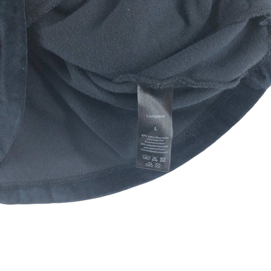 Hugo Boss Velour Jersey Track Jacket, Men's Size L cotton black type Vintage Second Hand