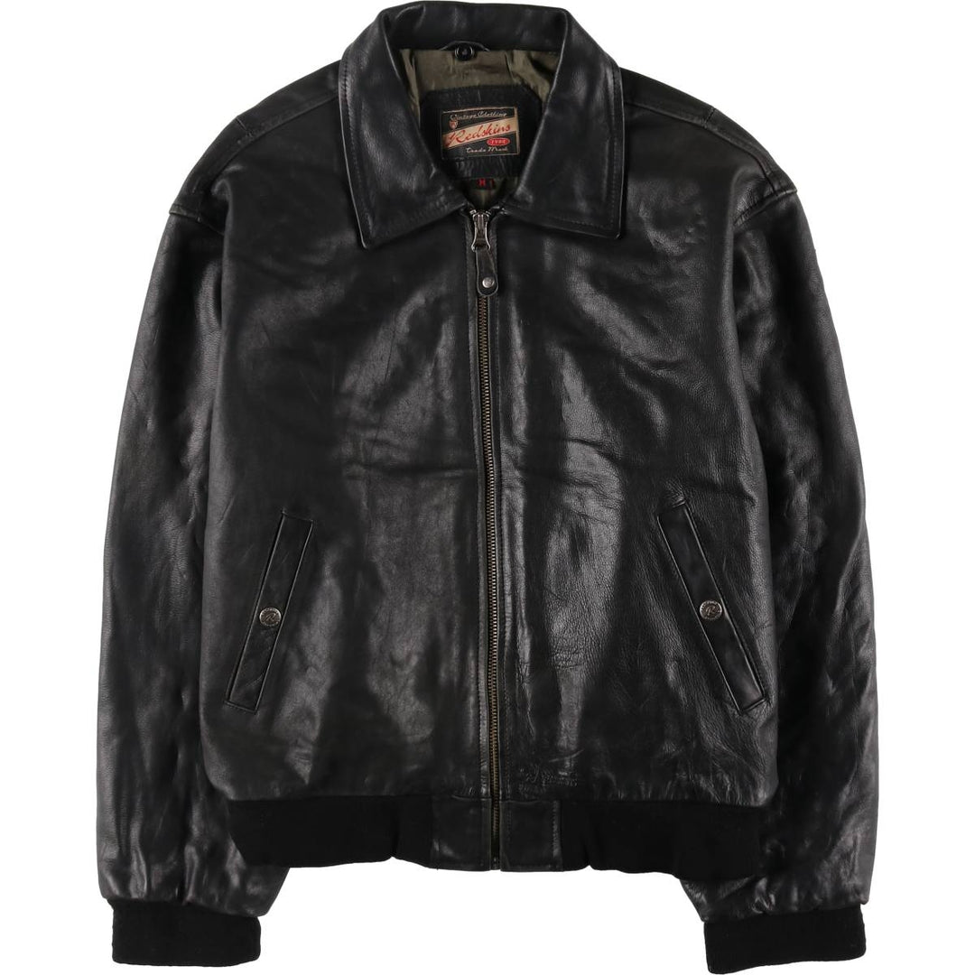 RED SKINS Leather Blouson Type Men's M Size /eaa509678