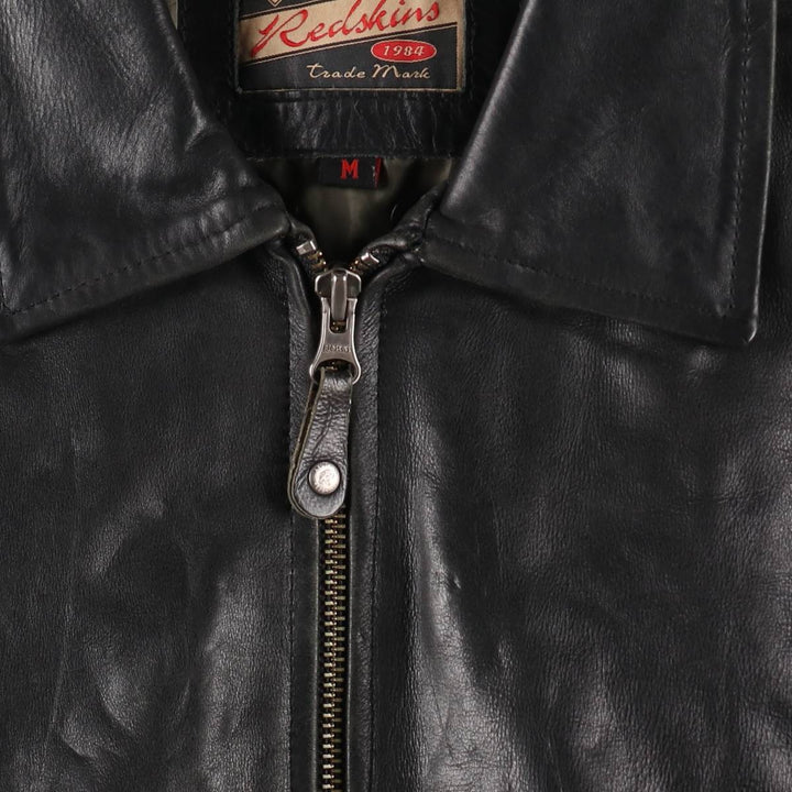 RED SKINS Leather Blouson Type Men's M Size /eaa509678