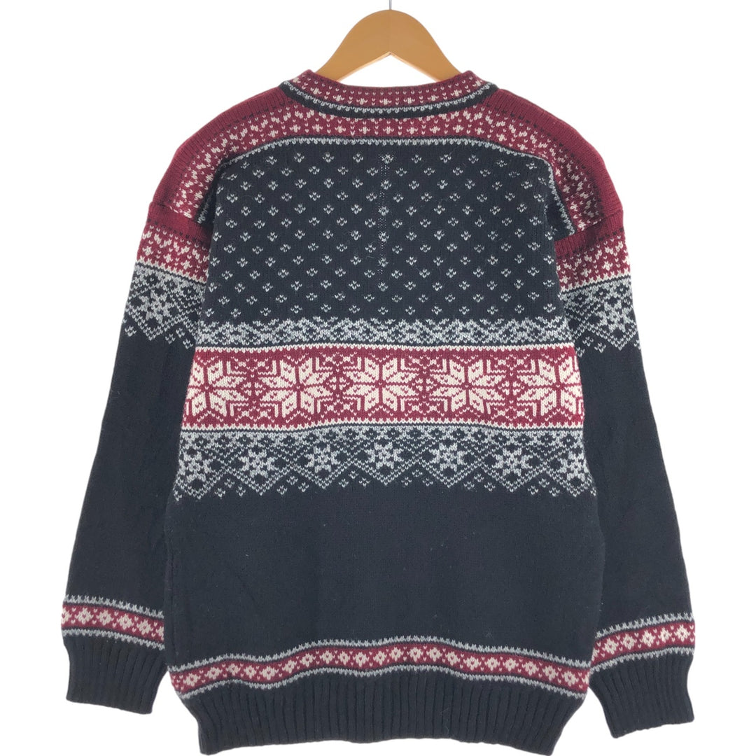 LEVANDI Nordic Pattern Wool Tyrolean Sweater for Women (Small) /eaa509700