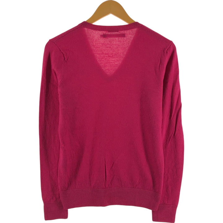 Ralph Lauren RALPH LAUREN SPORT V-neck merino wool knit sweater, women's size L / eaa509703