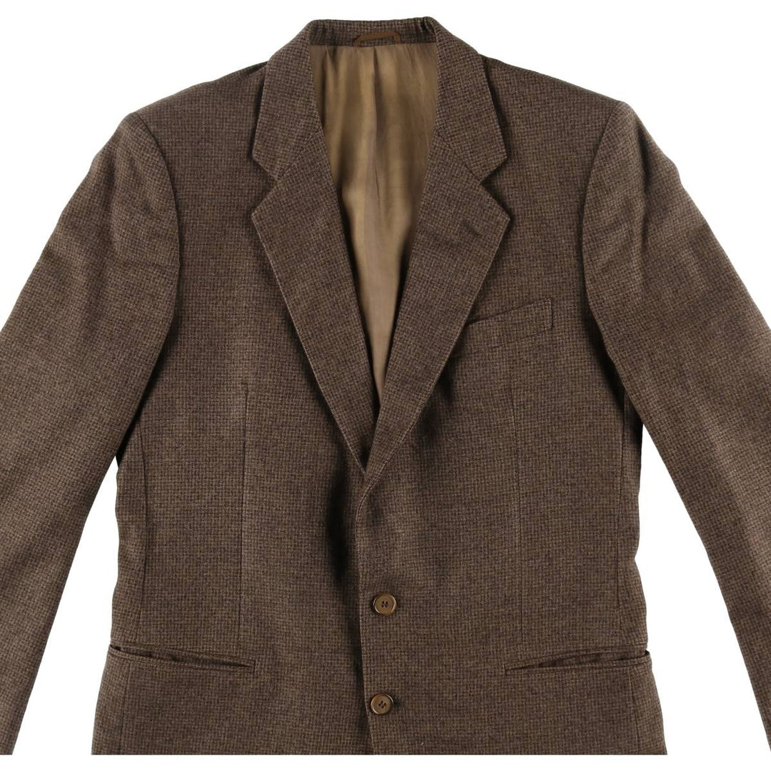 LEBOLE DEL FUSERO Gun Club Check Wool Tailored Jacket Made in Italy Men's M size /eaa509814