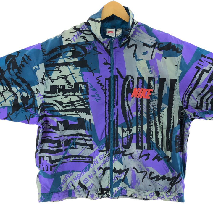 90'S Nike Silver Tag All-Over Print Ripstop Nylon Jacket Men's XL Size Vintage /eaa509848