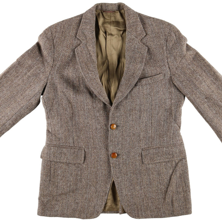 Koritz & Company Harris Tweed Herringbone Wool Tailored Jacket Made in USA Men's L /eaa509866