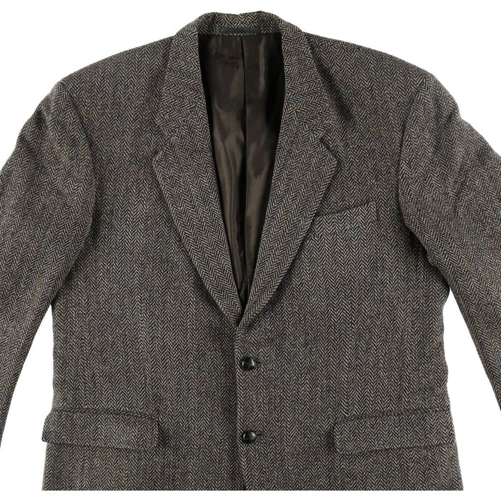 DEBENHAMS Harris Tweed Herringbone Wool Tailored Jacket Men's L size /eaa509875