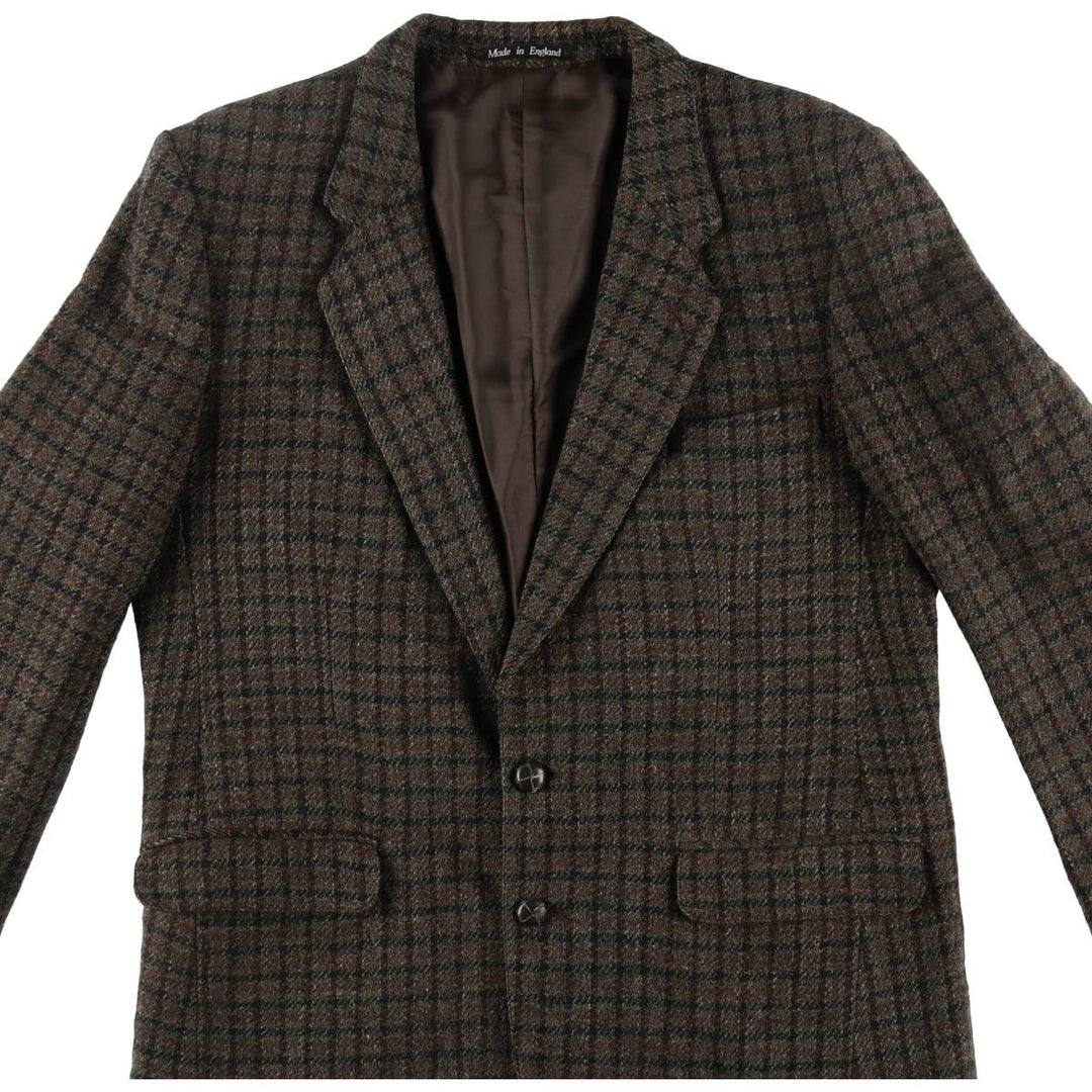 CHATSWORTH Harris Tweed Check Pattern Wool Tailored Jacket Made in England Men's L size /eaa509880