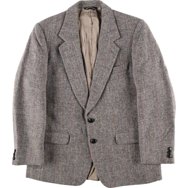 MOORES Harris Tweed Harris Tweed Stripe Pattern Color Nep Wool Tailored Jacket Made in Canada Men's M size /eaa509883