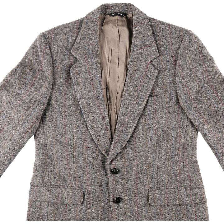 MOORES Harris Tweed Harris Tweed Stripe Pattern Color Nep Wool Tailored Jacket Made in Canada Men's M size /eaa509883